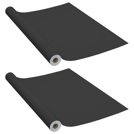 Vidaxl meubelfolies zelfklevend 2 st 500x90 cm pvc zwart