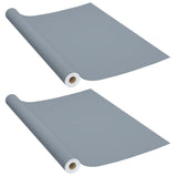 Vidaxl meubelfolies zelfklevend 2 st 500x90 cm pvc grijs