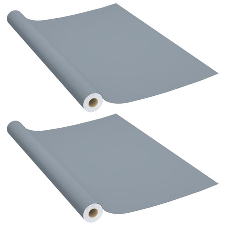 Vidaxl meubelfolies zelfklevend 2 st 500x90 cm pvc grijs