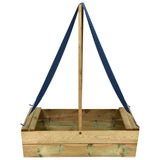 Vidaxl sandbox with roof 80x60x97.5 cm impregnated pine