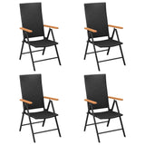 Vidaxl 5-delige tuinset zwart en bruin