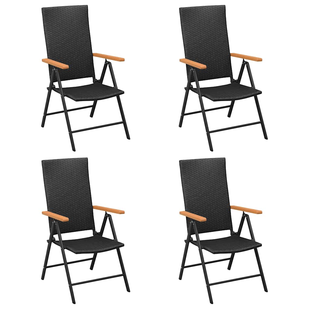 Vidaxl 5-delige tuinset zwart en bruin