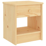 Vidaxl nachtkastje 35x30x40 cm massief grenenhout naturel