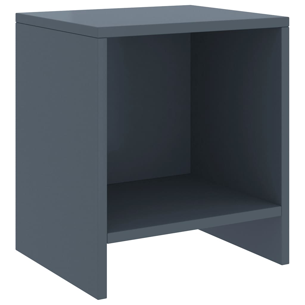 Vidaxl nachtkastjes 2 st 35x30x40 cm massief grenenhout lichtgrijs