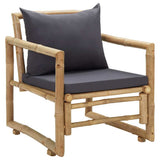 Vidaxl tuinstoelen met kussens 2 st bamboe