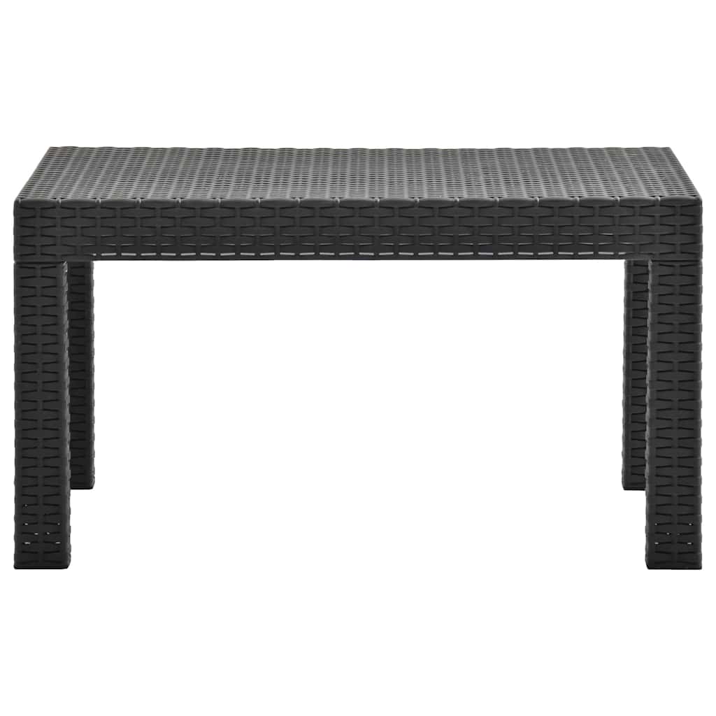 Vidaxl tuintafel 58x58x41 cm pp rattan antracietkleurig