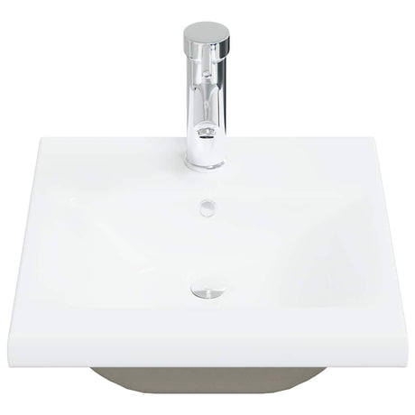Vidaxl inbouwwastafel met kraan 42x39x18 cm keramiek wit