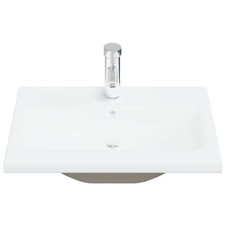 Vidaxl inbouwwastafel met kraan 61x39x18 cm keramiek wit