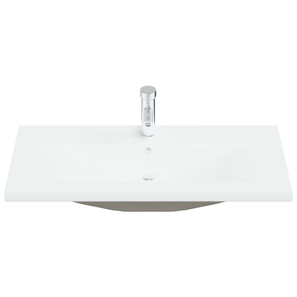 Vidaxl bygget -I Washbasin med TAP 91x39x18 cm keramisk hvid