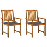 Vidaxl tuinstoelen 2 st met kussens massief acaciahout