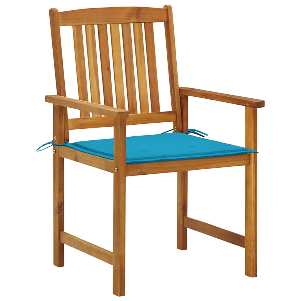 Vidaxl tuinstoelen 2 st met kussens massief acaciahout