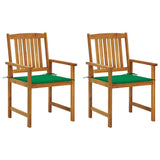 Vidaxl tuinstoelen 2 st met kussens massief acaciahout