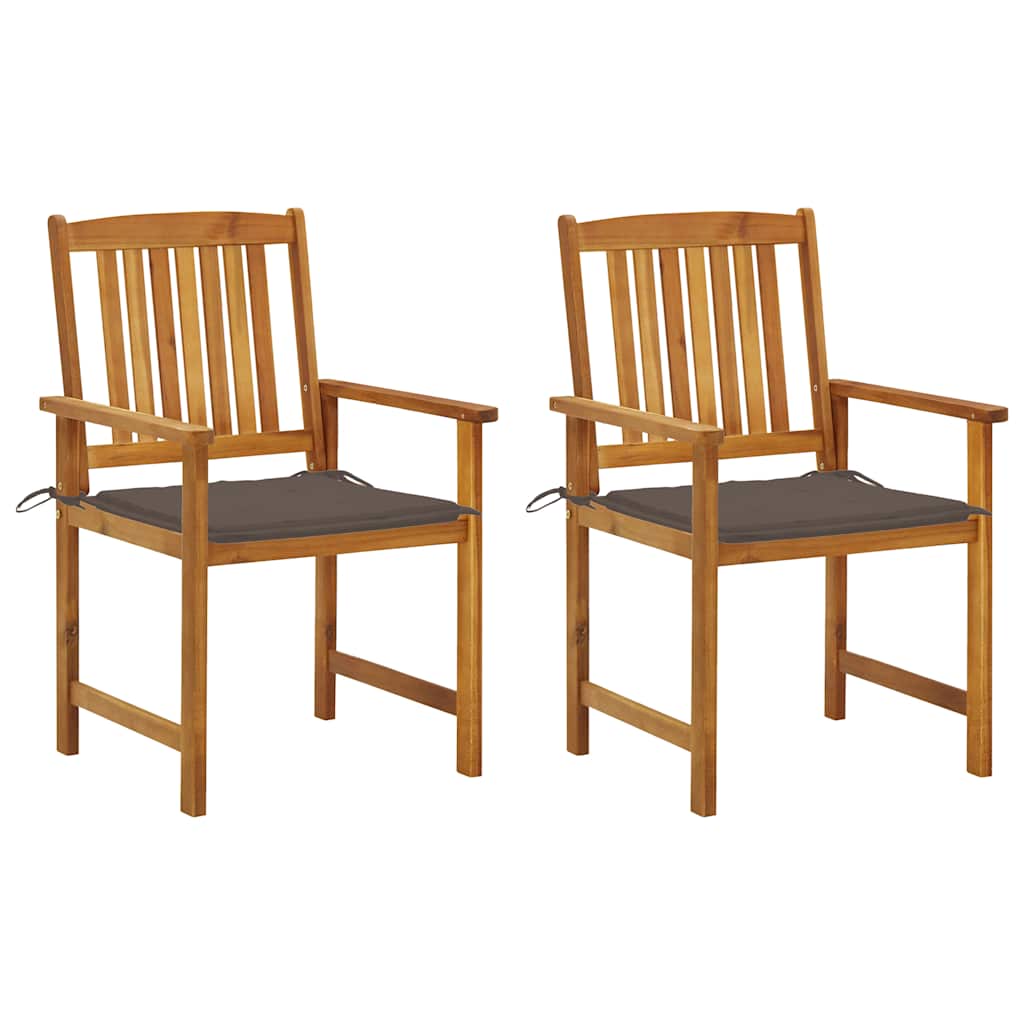 Vidaxl tuinstoelen 2 st met kussens massief acaciahout