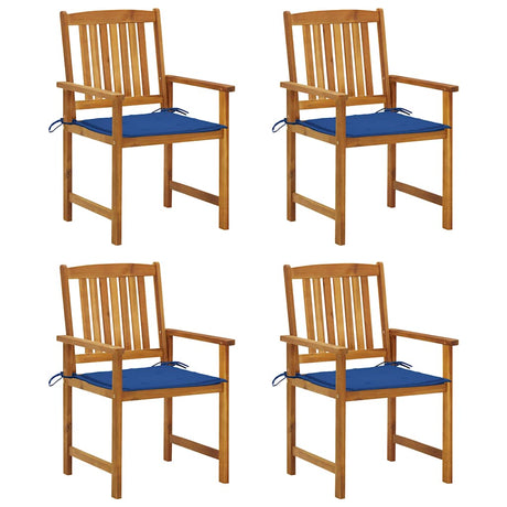 Vidaxl tuinstoelen 4 st met kussens massief acaciahout