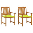 Vidaxl tuinstoelen 2 st met kussens massief acaciahout