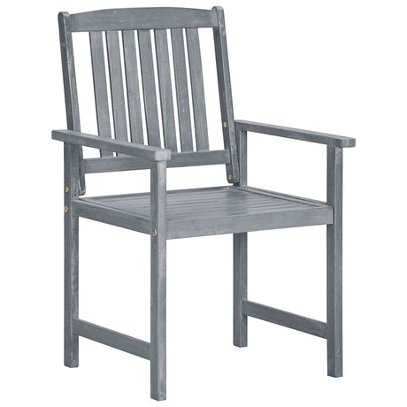Vidaxl tuinstoelen 2 st met kussens massief acaciahout grijs