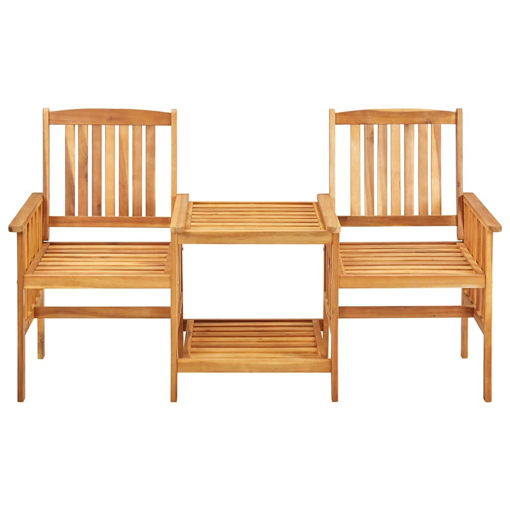 Vidaxl tuinstoelen met tafeltje en kussens massief acaciahout