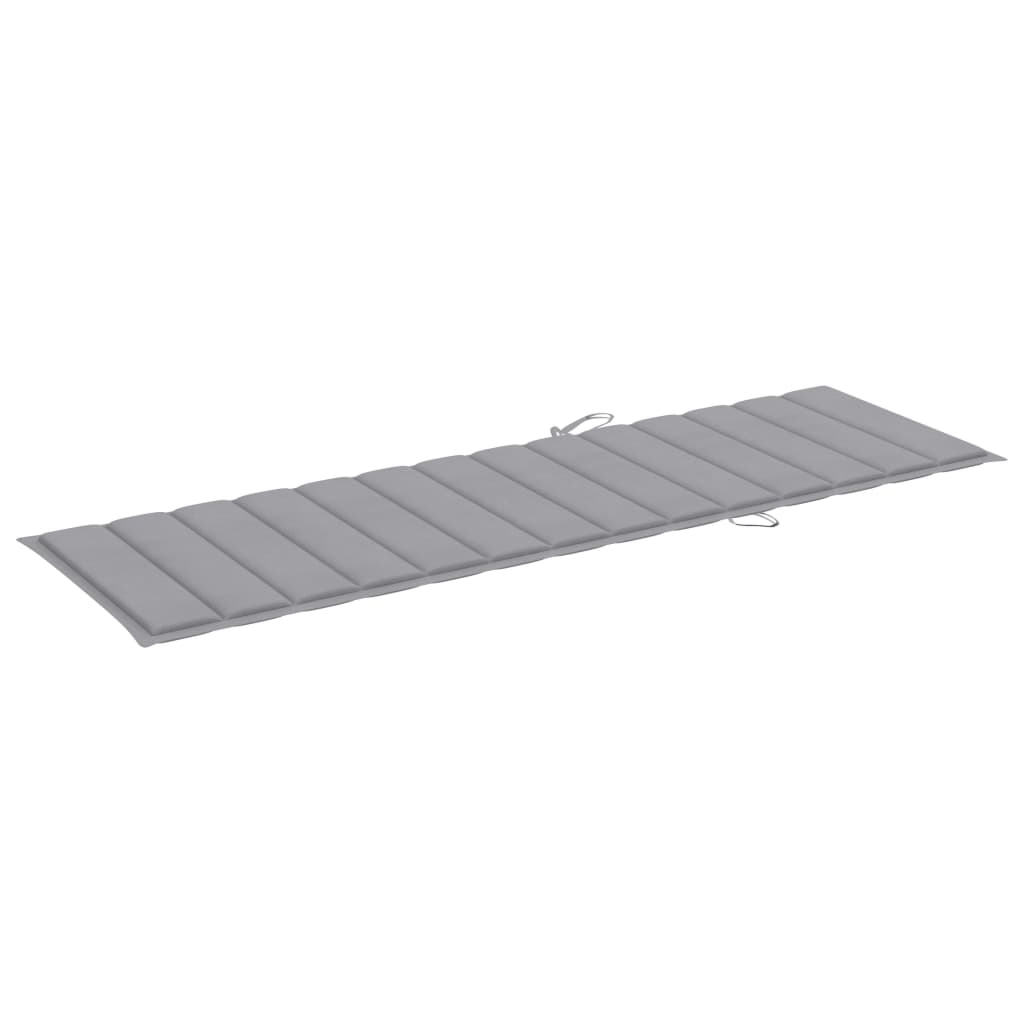 Vidaxl ligbed met kussen massief acaciahout