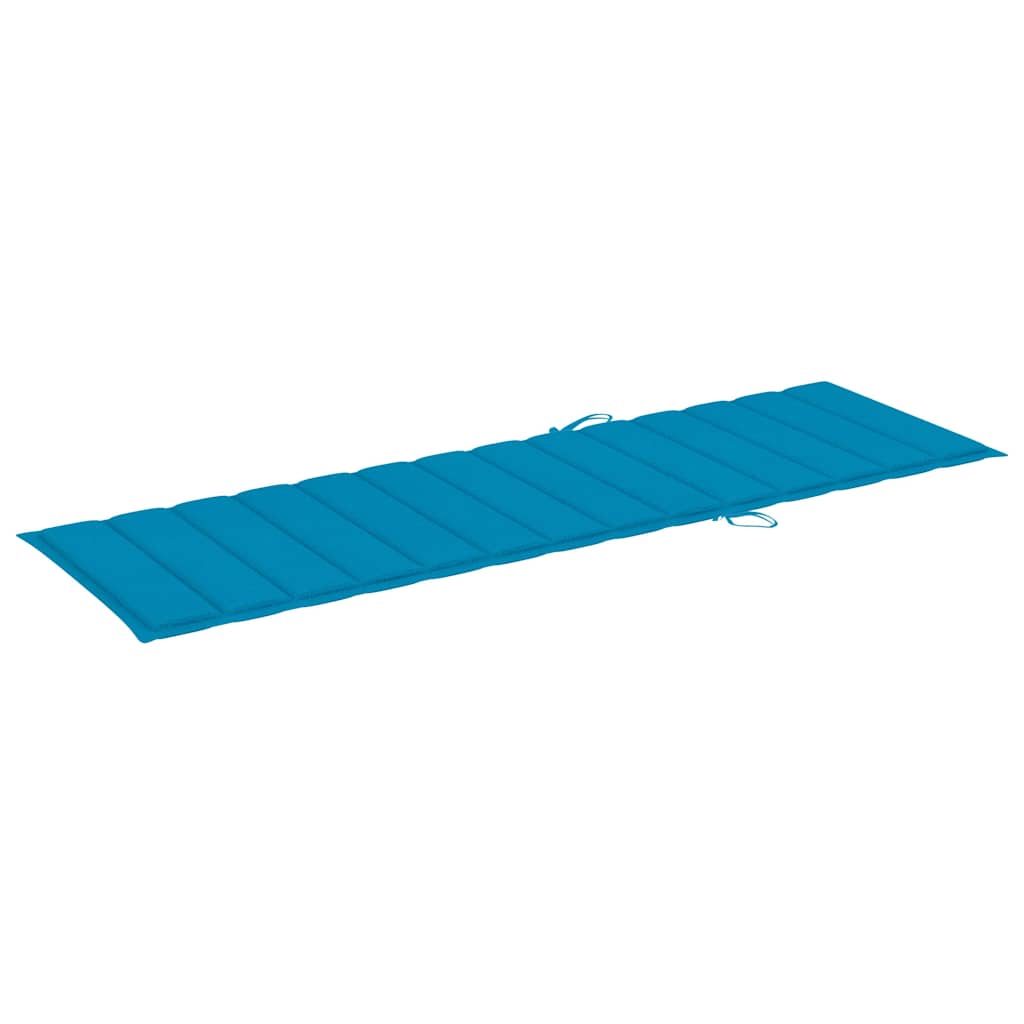 Vidaxl ligbed met kussen massief acaciahout