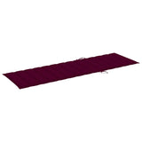 Vidaxl ligbed met kussen massief acaciahout