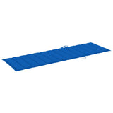 Vidaxl ligbed met kussen massief acaciahout