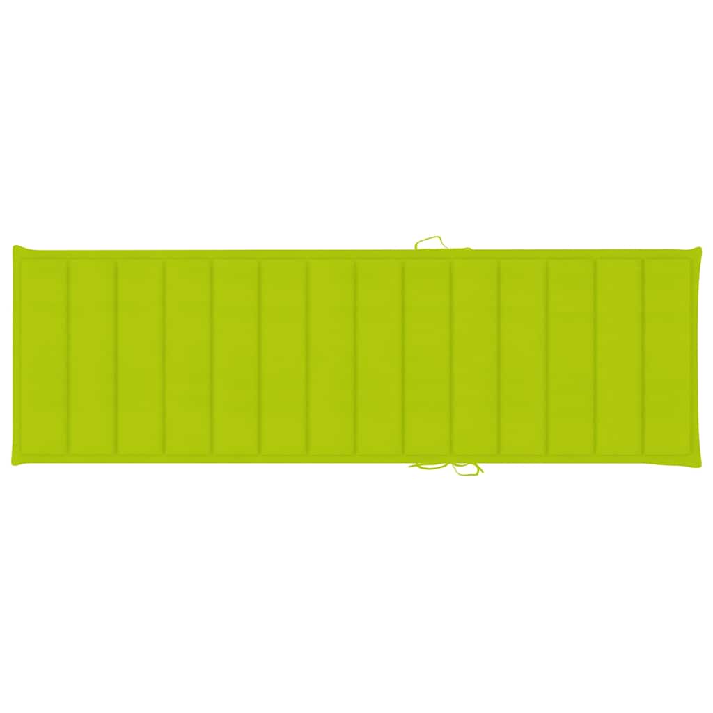 Vidaxl ligbed met kussen massief acaciahout