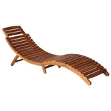 Vidaxl ligbed met tafeltje en kussen massief acaciahout