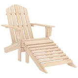 Vidaxl tuinstoel adirondack met voetenbank massief vurenhout
