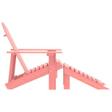 Vidaxl tuinstoel adirondack met voetenbank massief vurenhout roze