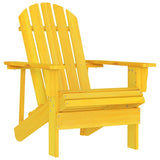 Vidaxl tuinstoel adirondack massief vurenhout geel