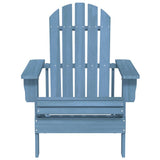 Vidaxl tuinstoel adirondack massief vurenhout blauw