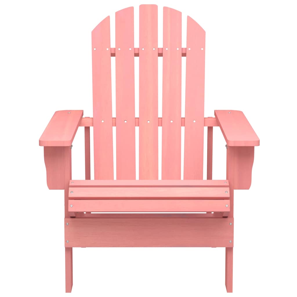 Vidaxl tuinstoel adirondack massief vurenhout roze