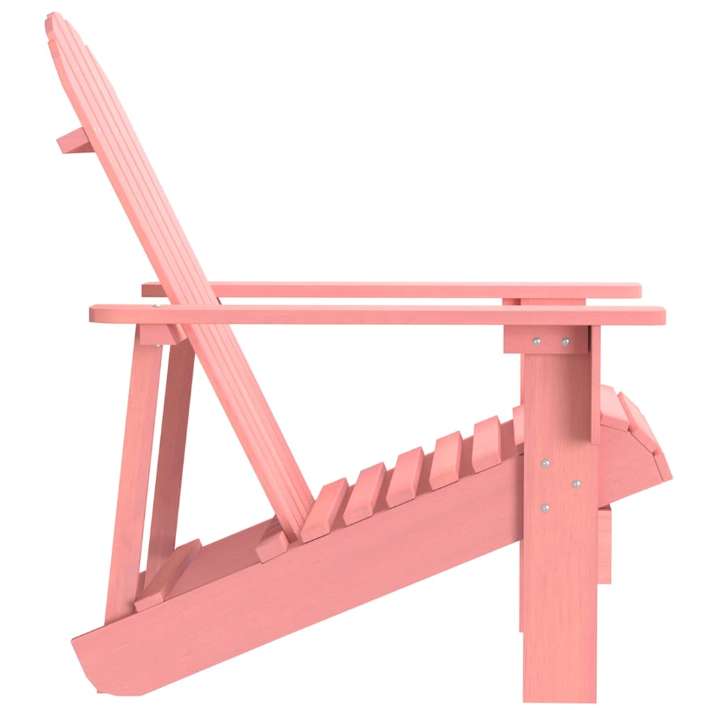Vidaxl tuinstoel adirondack massief vurenhout roze