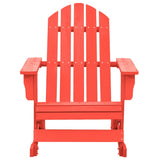 Vidaxl schommelstoel adirondack massief vurenhout rood