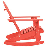 Vidaxl schommelstoel adirondack massief vurenhout rood