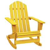 Vidaxl schommelstoel adirondack massief vurenhout geel