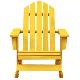 Vidaxl schommelstoel adirondack massief vurenhout geel