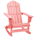 Vidaxl schommelstoel adirondack massief vurenhout roze