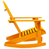 Vidaxl schommelstoel adirondack massief vurenhout oranje
