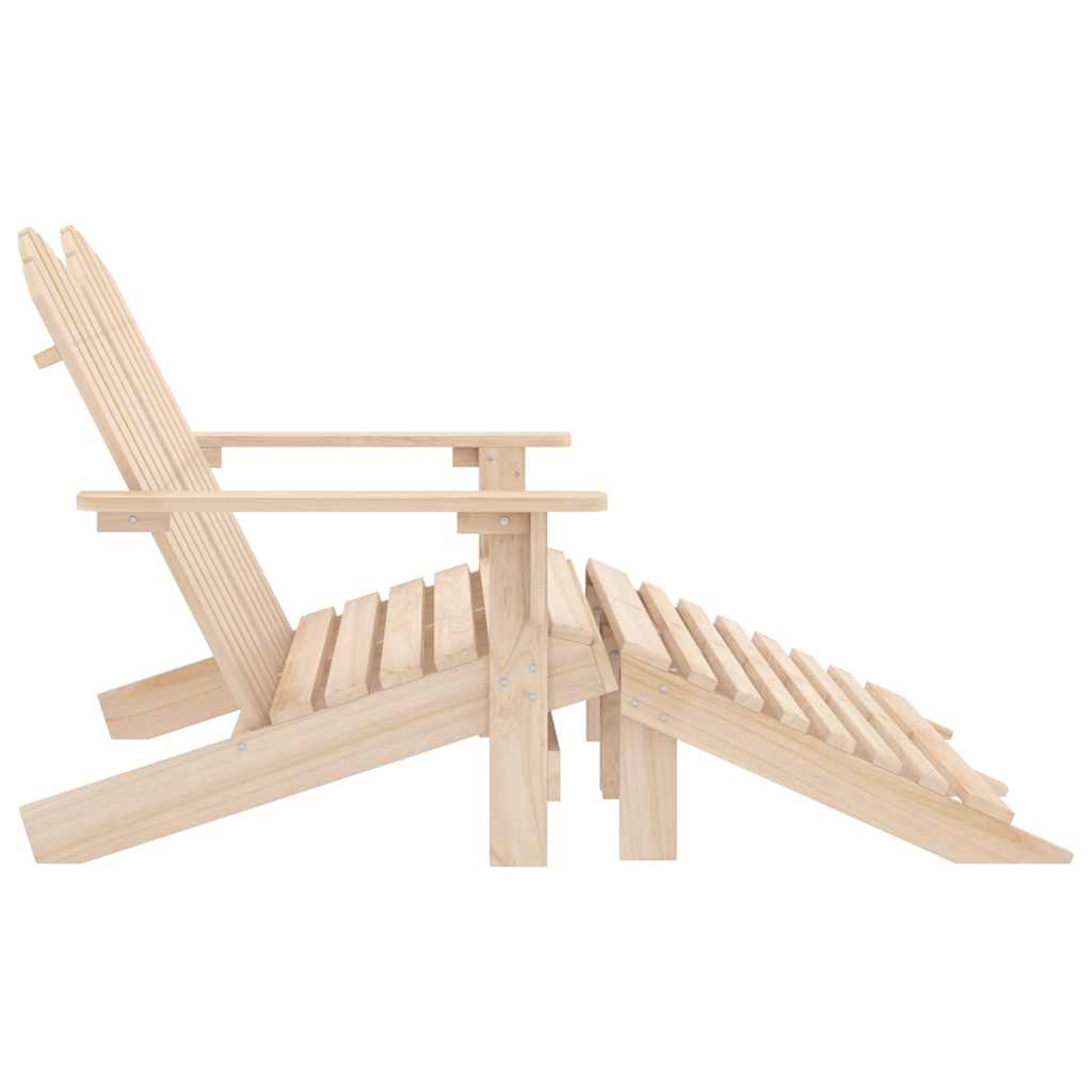 Vidaxl tuinstoel 2-zits adirondack met voetenbank vurenhout