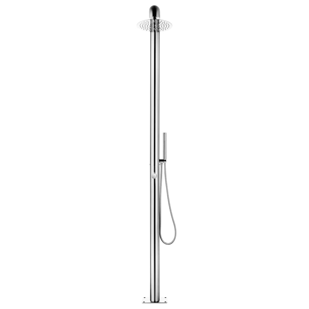 Vidaxl Douche extérieure 225 cm en acier inoxydable