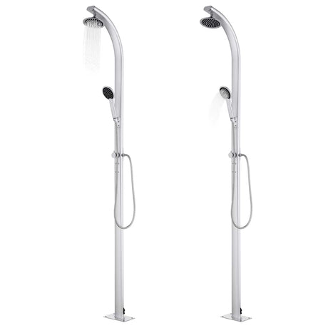 Vidaxl buitendouche 215 cm aluminium