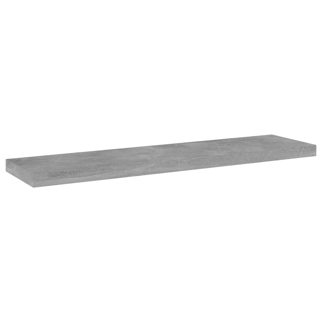Vidaxl wandschappen 4 st 40x10x1,5 cm bewerkt hout betongrijs