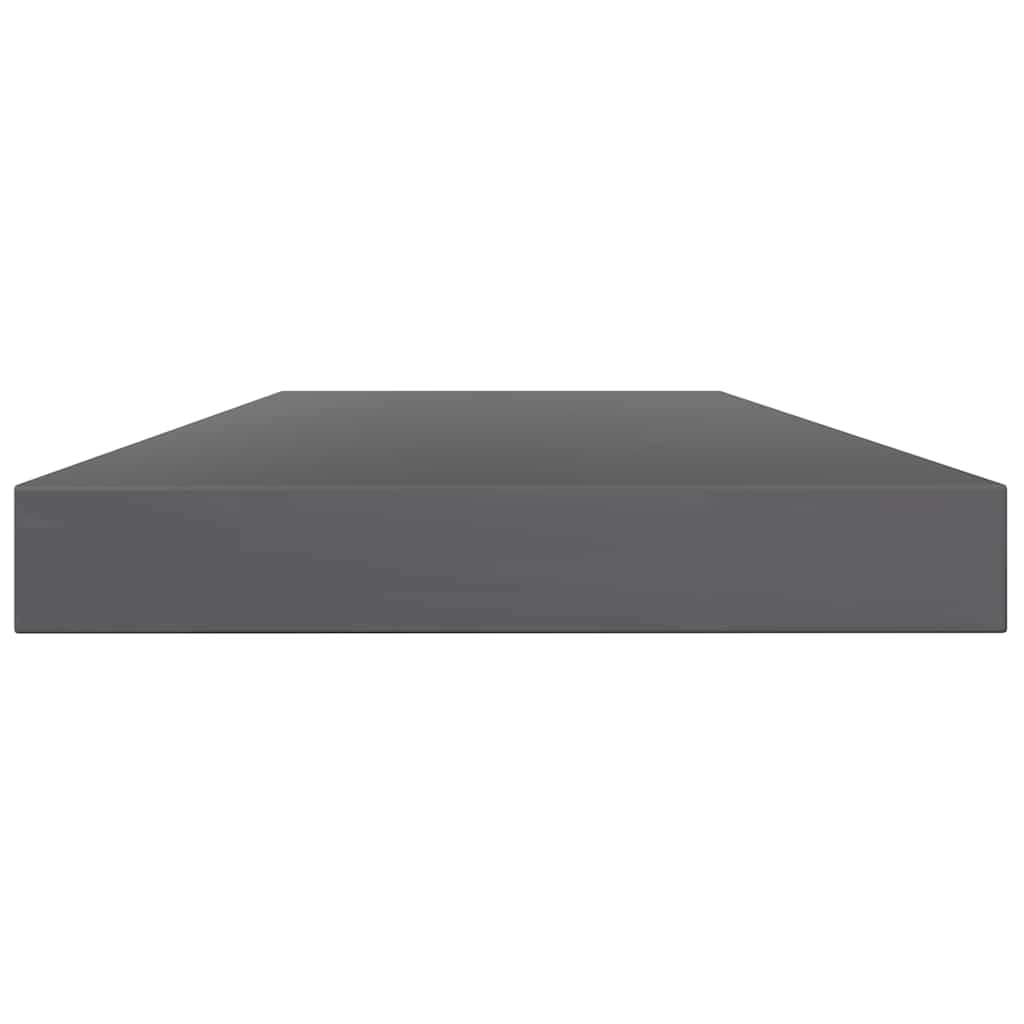 Vidaxl wandschappen 8 st 40x10x1,5 cm spaanplaat hoogglans grijs