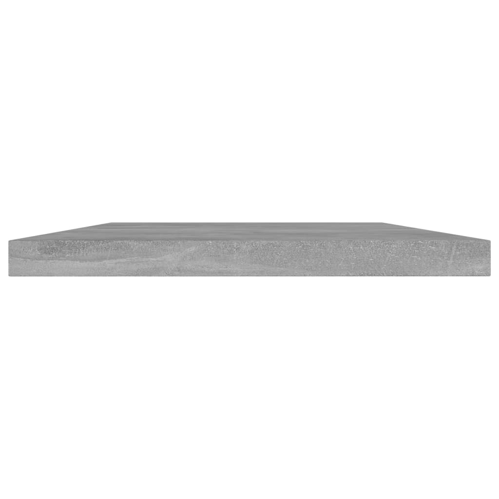 Vidaxl wandschappen 4 st 40x20x1,5 cm bewerkt hout betongrijs