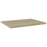Vidaxl wandschappen 4 st 40x30x1,5 cm bewerkt hout sonoma eikenkleurig