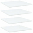 Vidaxl wandschappen 4 st 40x40x1,5 cm bewerkt hout wit