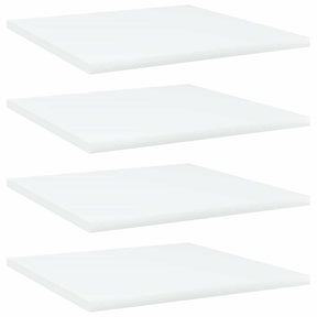 Vidaxl wandschappen 4 st 40x40x1,5 cm bewerkt hout wit