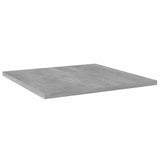 Vidaxl wandschappen 4 st 40x40x1,5 cm bewerkt hout betongrijs