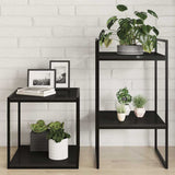 Vidaxl wandschappen 8 st 40x40x1,5 cm bewerkt hout hoogglans zwart